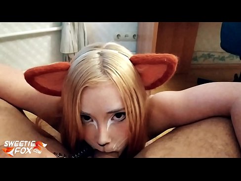 ❤️ Kitsune llyncu dick a cum yn ei cheg Fideo ffwc wrthon ni ﹏